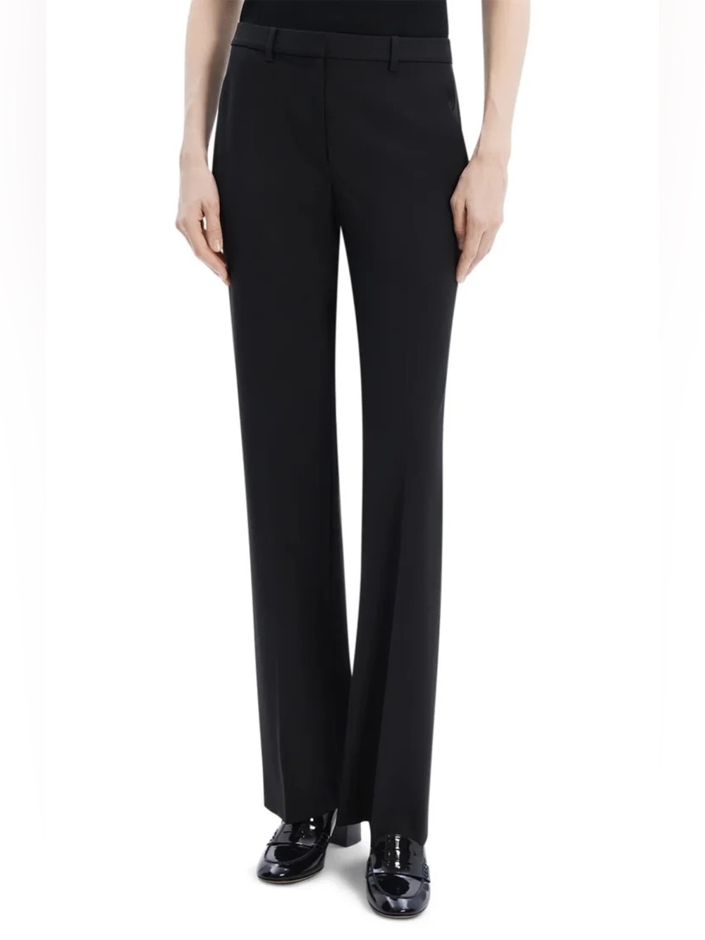 The Kooples Black Wide-Leg Dress Pants